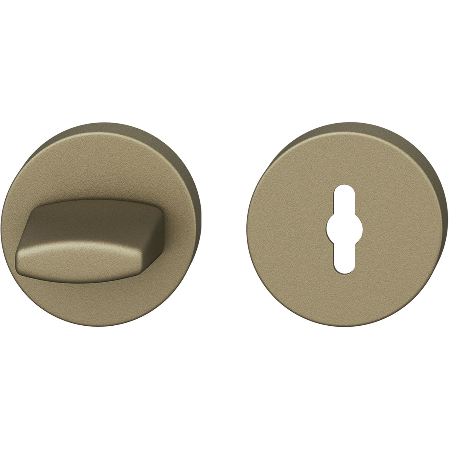 Fsb Wc Rosette R/7 Ohne Schauscheibe 17173500088 Asl Feuerschutz - Lochung Wc, Aluminium Mittelbronze Matt - 1 Paar