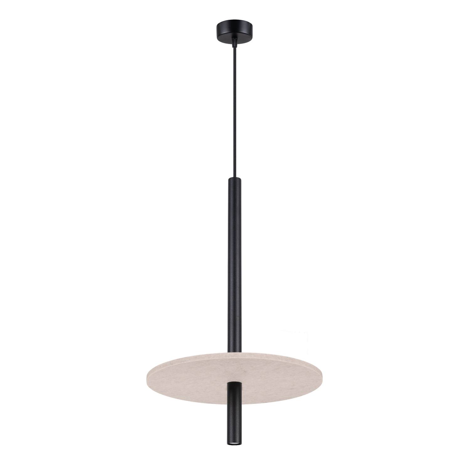 Hängelampe Feltro Beige/schwarz 1xg9 30cm Stahl Sollux