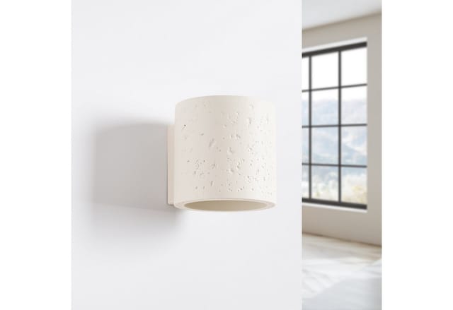 Wandleuchte Orbis Beige 1xg9 10cm Beton Sollux