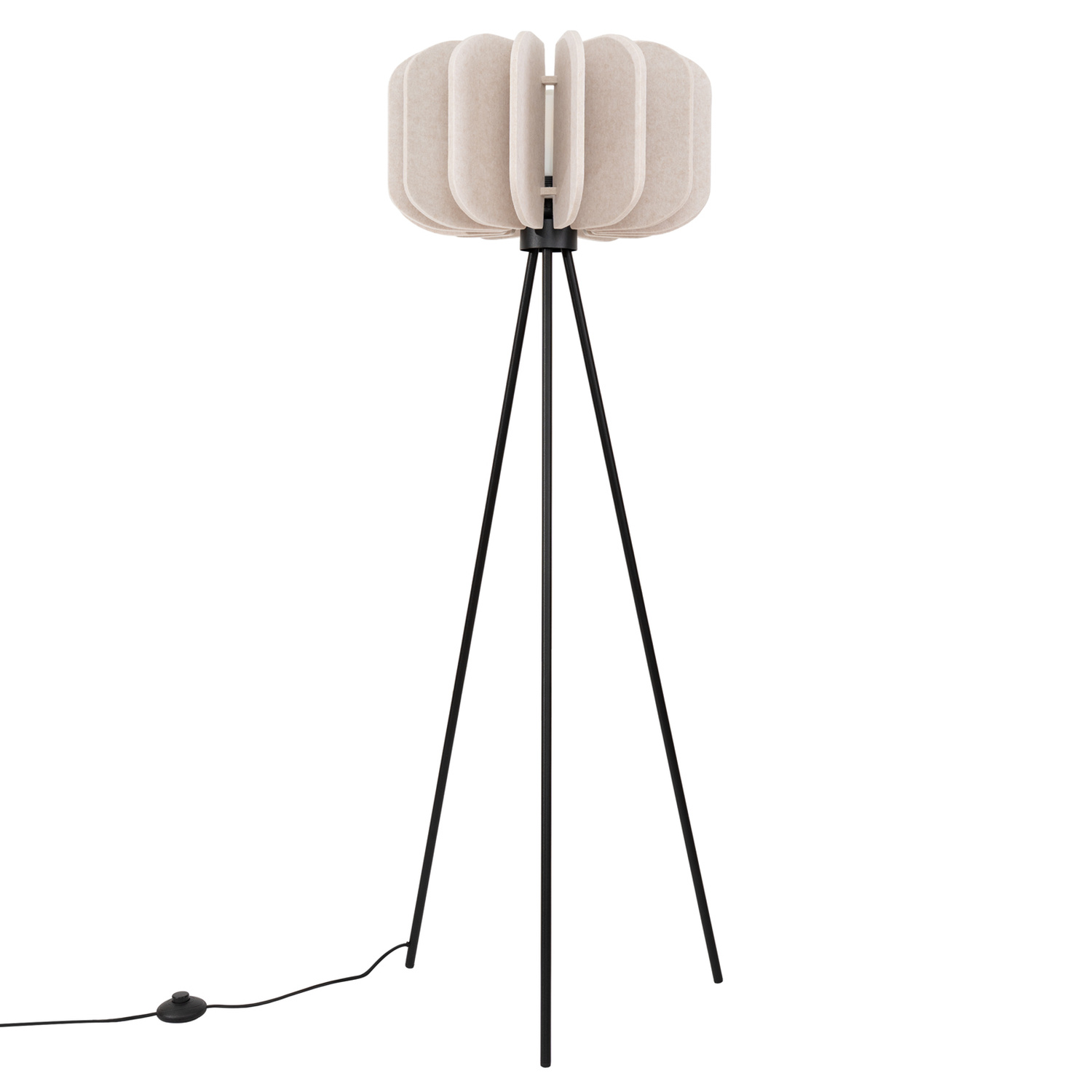 Stehleuchte Mula Beige/schwarz 1xe27 45cm Stahl Sollux