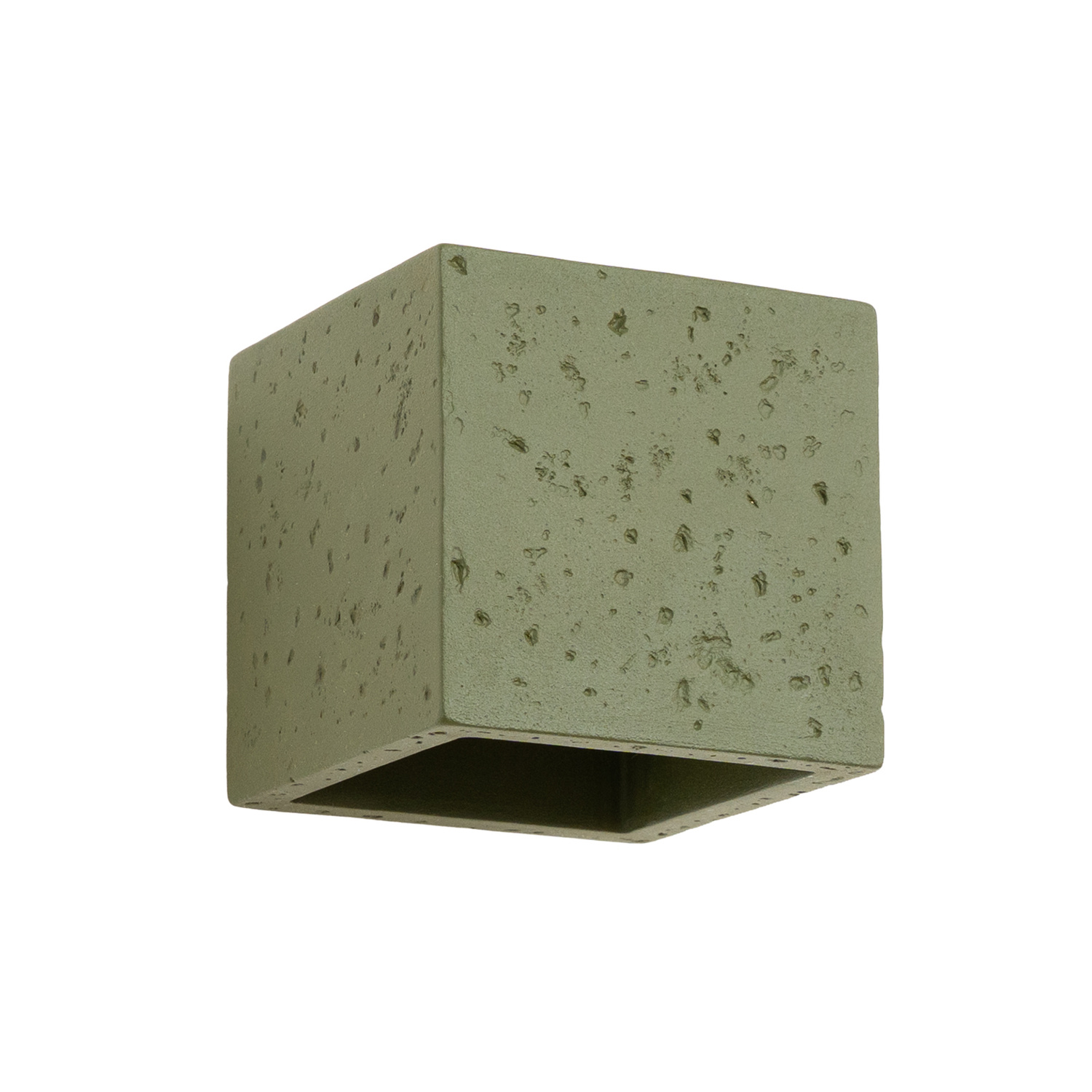 Wandleuchte Quad Olivgrün 1xg9 10cm Beton Sollux