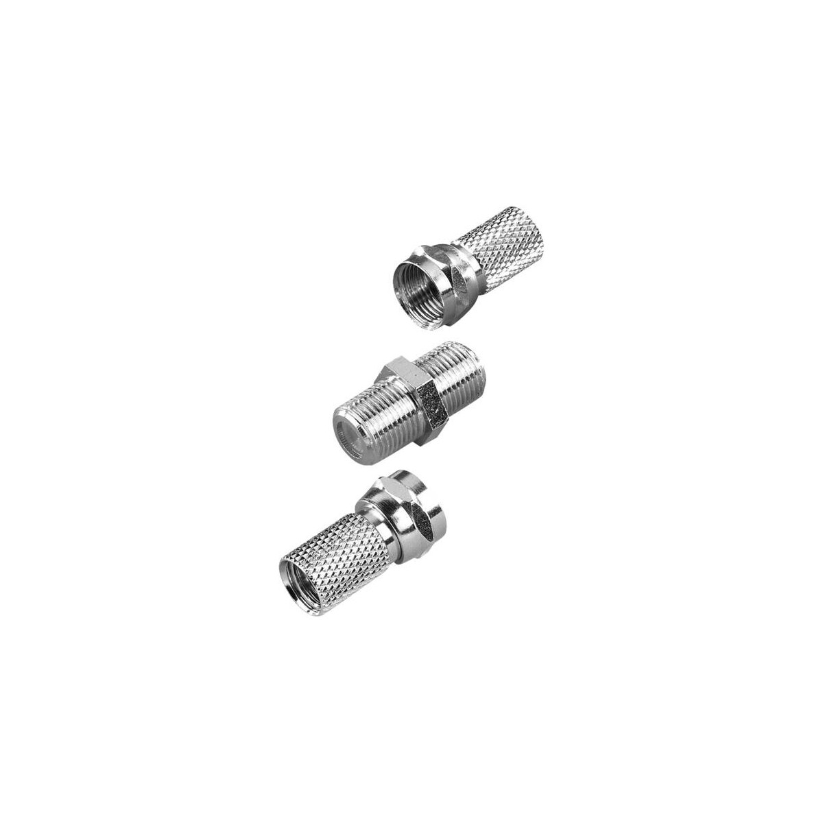 Vivanco 7,0-mm-koaxialkabel-steckersatz - Silber