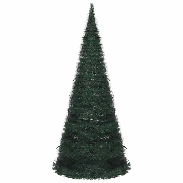 vidaXL Künstlicher Pop-Up-Weihnachtsbaum mit Beleuchtung Grün 210 cm 321525