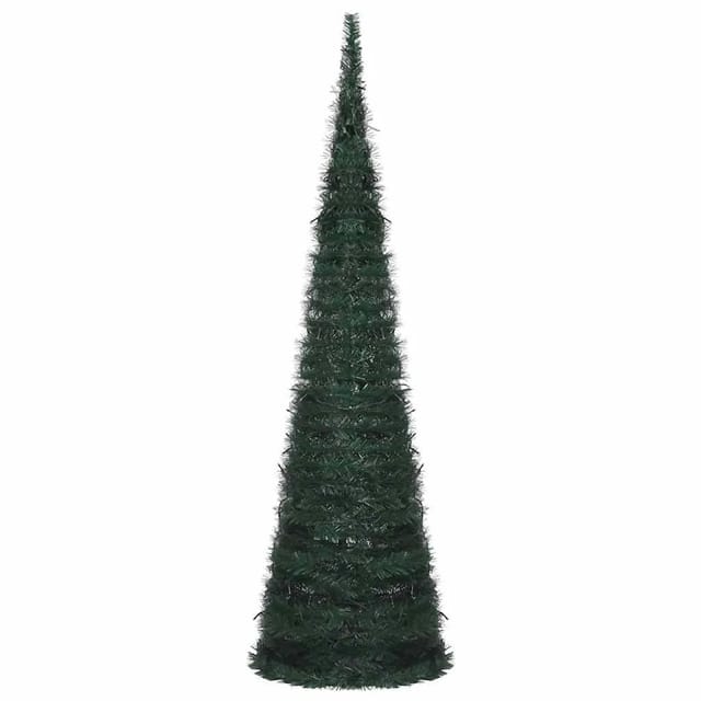 vidaXL Künstlicher Pop-Up-Weihnachtsbaum mit Beleuchtung Grün 150 cm 321523