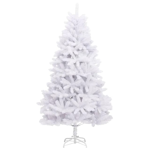vidaXL Künstlicher Weihnachtsbaum Klappbar mit Ständer Weiß 300 cm 357790