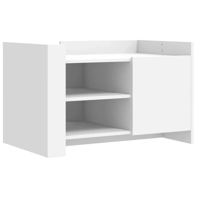 vidaXL Couchtisch Weiß 80x50x50 cm Holzwerkstoff 848353