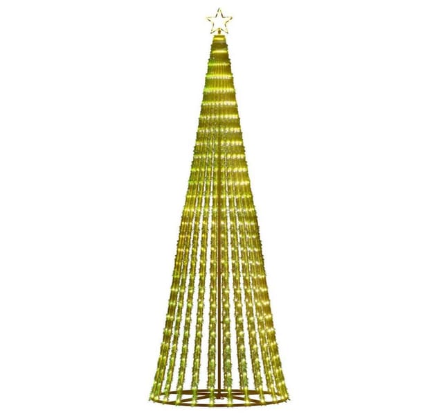 vidaXL LED Weihnachtsbaum 475 LEDs Warmweiß 247 cm 4016396