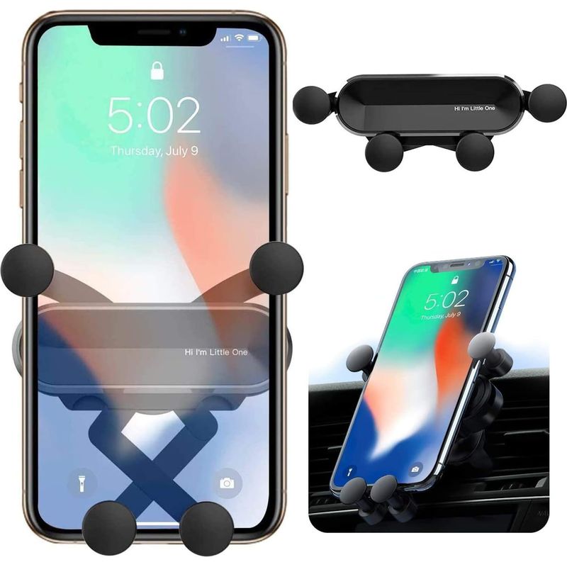 Autohalterung Für Smartphones, Universelle Autohalterung Mit Schwerkraftbefestigung, Lüftungsschlitzhalterung Mit 360°-drehung, Für Iphone 12/12 Pro, Samsung