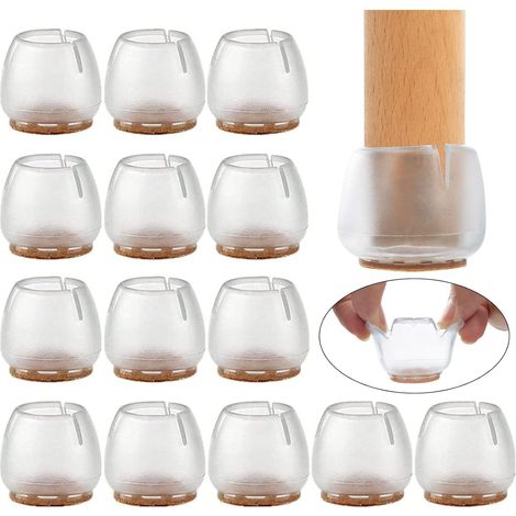 16 Silikon-schutzkappen Für Möbelfüße (14-18 Mm)