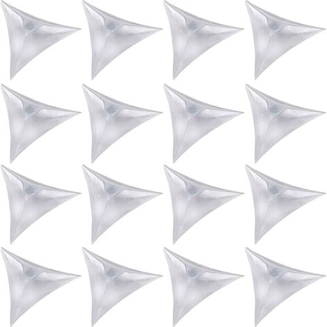 Set Mit 16 Transparenten, Dreieckigen Staubschutzecken Für Möbelschubladen Und Schränke