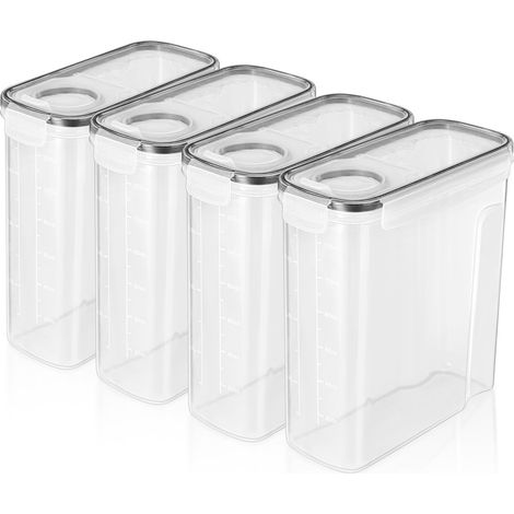 4-liter-vorratsbehälter Für Getreide, Feuchtigkeits- Und Insektenbeständig, Reisaufbewahrungsbox, Aus Transparentem Und Luftdichtem Pp-kunststoff.