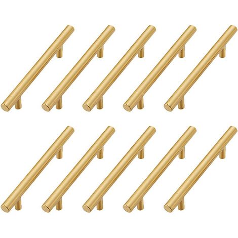Set Mit 10 Massiven Aluminium-möbelknöpfen Für Badezimmerschubladen, Inklusive Schrauben