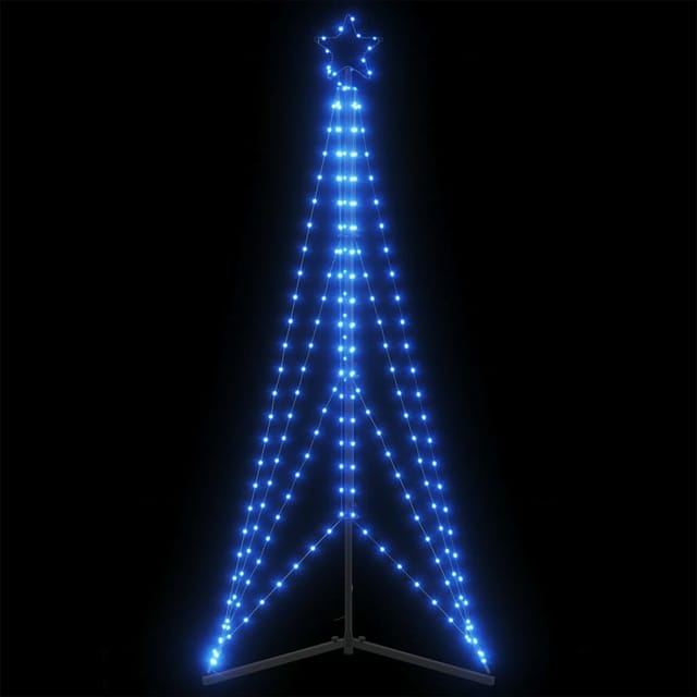 vidaXL LED Weihnachtsbaum 363 LEDs Blau 182 cm 4016410