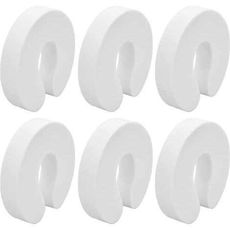 Set Mit 6 Türstoppern Mit Einklemmschutz, Türclips, Türstoppern.