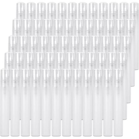 Set Mit 60 Mini-sprühfläschchen (10 Ml), Mattierte Kunststoffröhrchen Für Parfüm, Leere Feinsprühfläschchen, Reisesprühfläschchen Für Ätherische Öle, Parfüms Und Lotionen