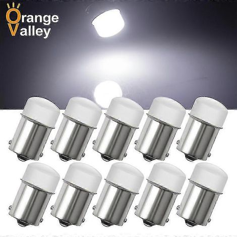 10er-pack P21w Led-lampen, Led-taschenlampe, Broop-fassung, 5-w-gleichstrom-led-autobeleuchtung, 24 V, Weiß