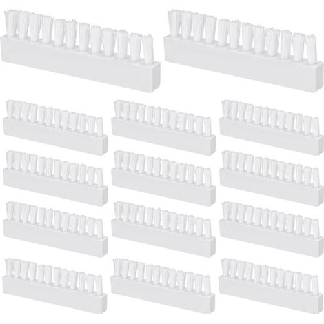 14-teiliges Poolbürsten-set, Ersatzbürsten Für Poolsaugerkopf, 8 X 2,5 Cm Weiße Kunststoff-poolreinigungswerkzeuge Für Den Poolsaugerkopfaufsatz