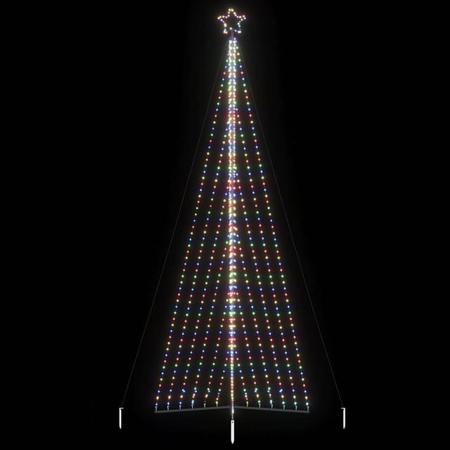 vidaXL LED Weihnachtsbaum 789 LEDs Mehrfarbig 476 cm 4016447