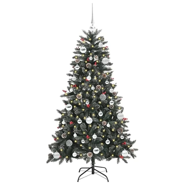 vidaXL Künstlicher Weihnachtsbaum Grün 83,5 x 83,5 x 150 cm 3395873