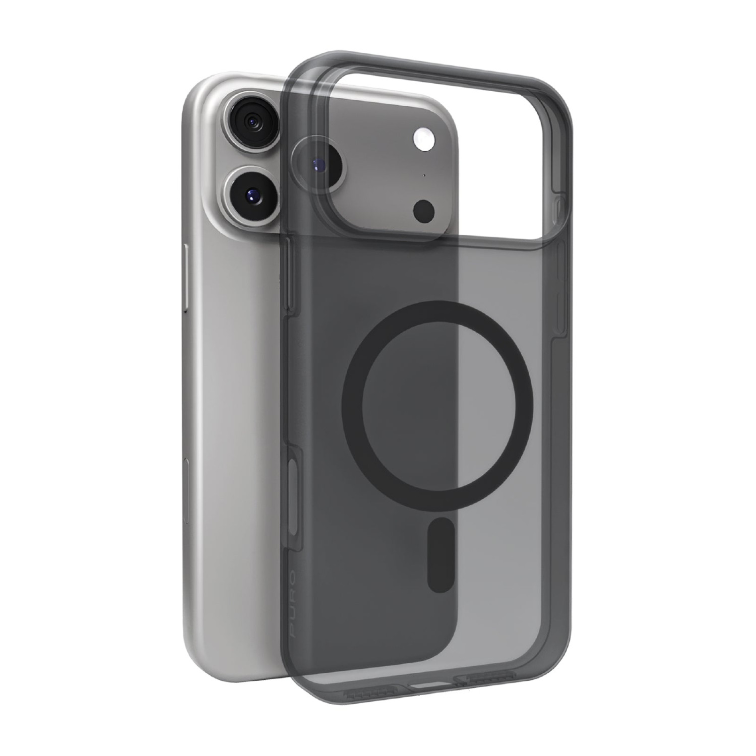 Puro Puipc17p63daylblk Handy-schutzhülle Cover Schwarz, Transparent