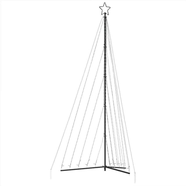 vidaXL LED Weihnachtsbaum 570 LEDs Kaltweiß 399 cm 4016441