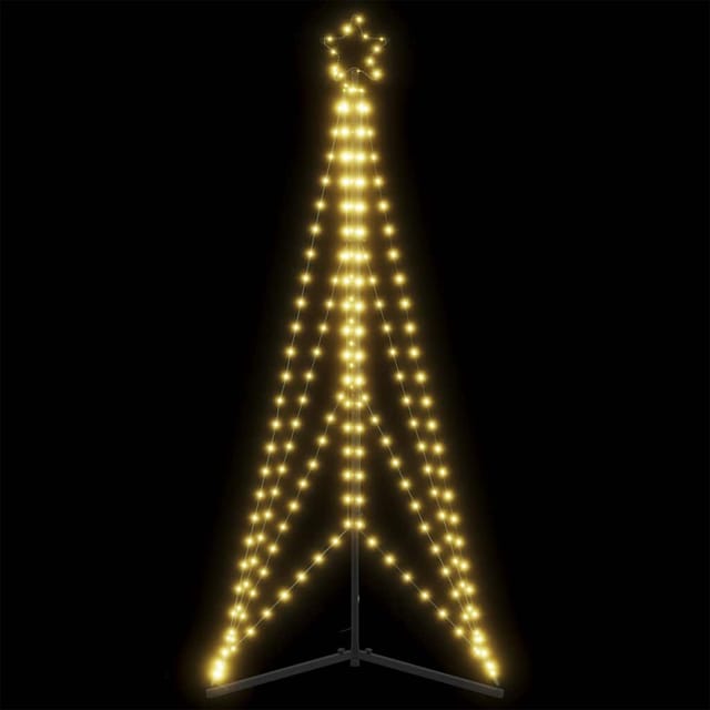 vidaXL LED Weihnachtsbaum 363 LEDs Warmweiß 182 cm 4016408