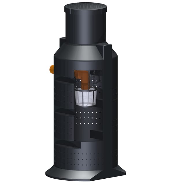 GreenLife Sickerschacht 900, Zur Gartenentwässerung von Regenabwasser