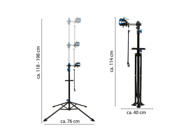 TRUTZHOLM Fahrradmontageständer Höhenverstellbar 50kg Traglast mit Magnetischer Werkzeugablage