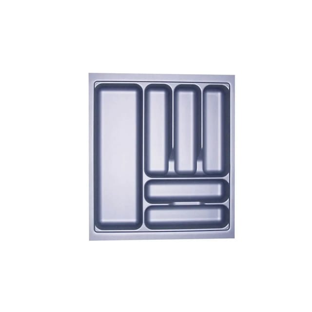 SOTECH Orga-Box I Besteckeinsatz Silbergrau 500 mm Höhe 55 mm Für Blum Tandembox und ModernBox