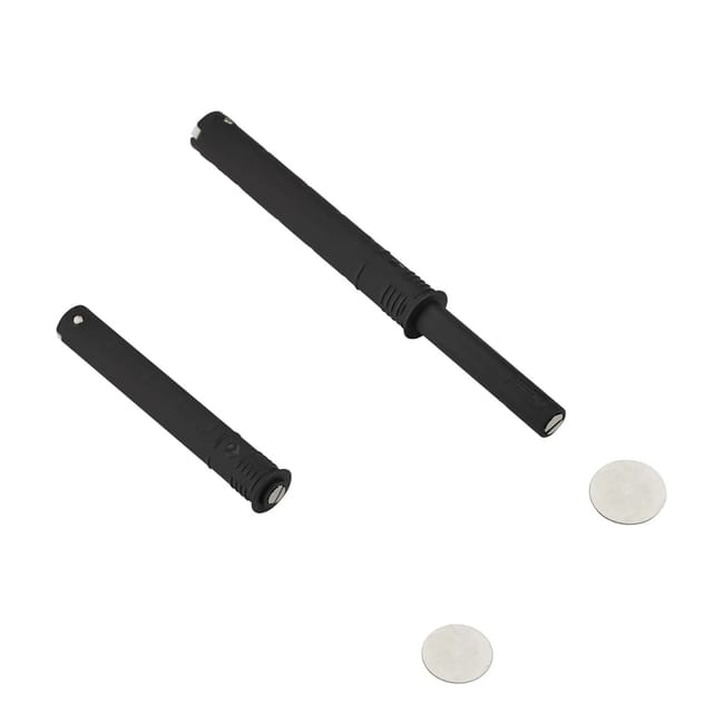 SOTECH K-Push Türdämpfer Push To Open mit Magnet und Gegenplatte Ausstoßweg 37 mm Anthrazit für Möbelscharniere Ohne Federn