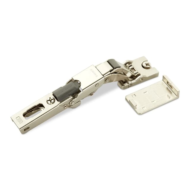 SALICE Universalscharnier für Glastüren Oder Spiegeltüren Push Open Ohne Feder 110 Grad Nickel Matt