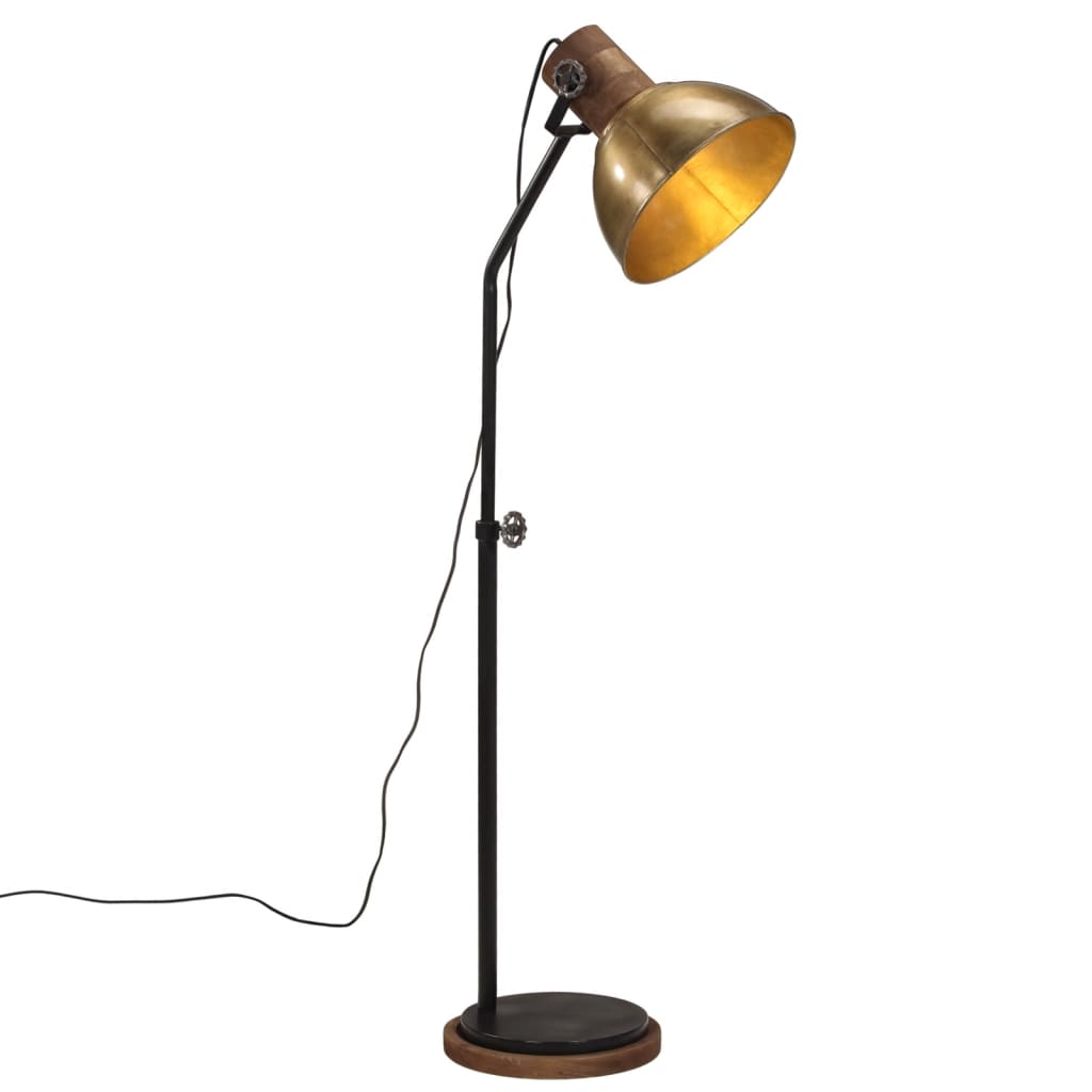 Stehleuchte 25 W Antik Messing 30x30x100-150 Cm E27