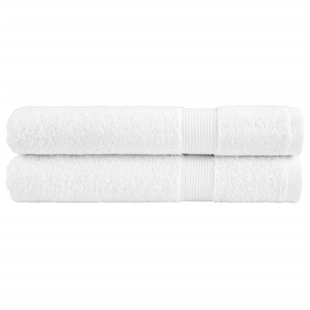 Premium Handtücher Solund 2 Stk. Weiß 100x200 Cm 600 G/m²