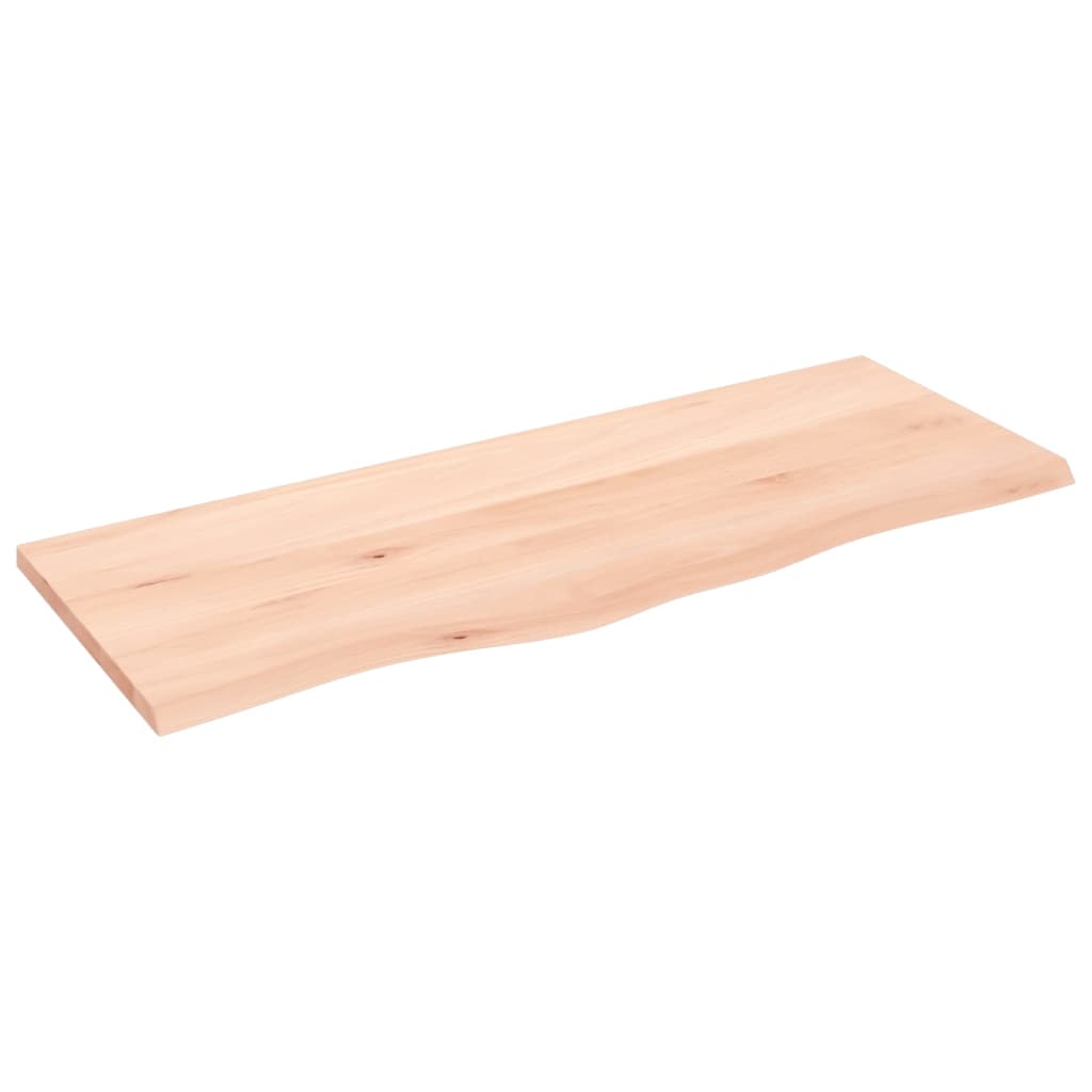 Maison Exclusive - Tischplatte 100x40x2 Cm Massivholz Eiche Unbeh
