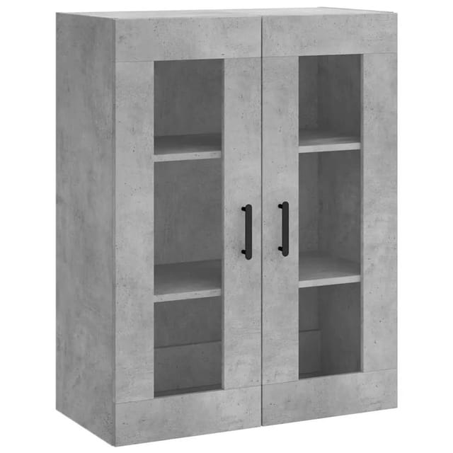 vidaXL Wandschrank Betongrau 69,5x34x90 cm 828488