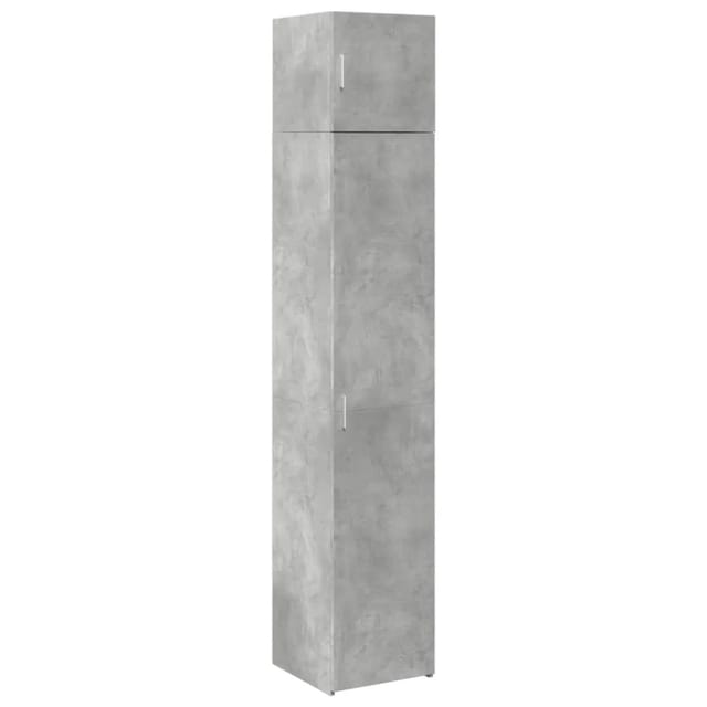 vidaXL Hochschrank Schmal Betongrau 40x42,5x225 cm Holzwerkstoff 3281276