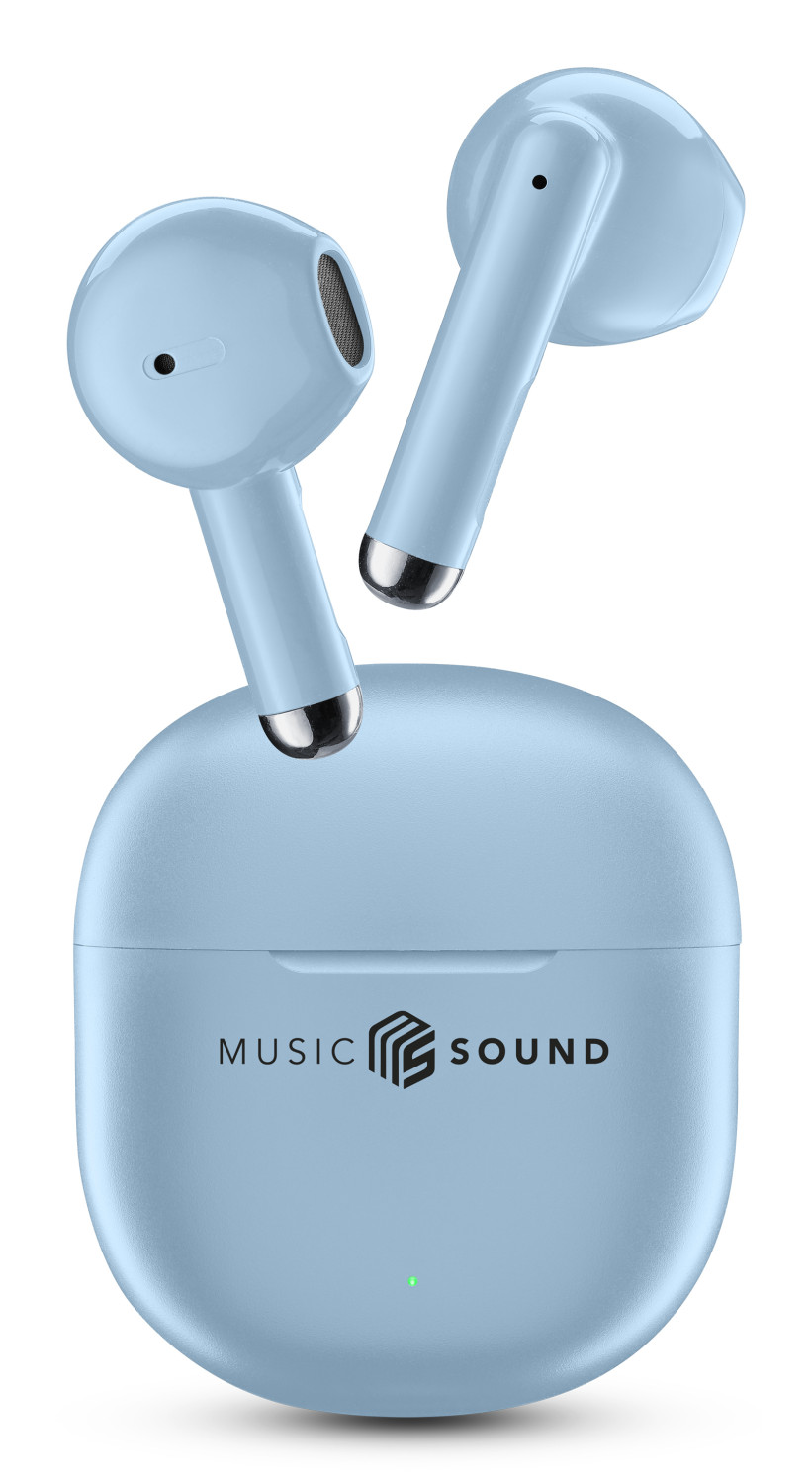 Music Sound 8018080491184 Kopfhörer Kabellos Im Ohr Anrufe/musik Bluetooth Blau