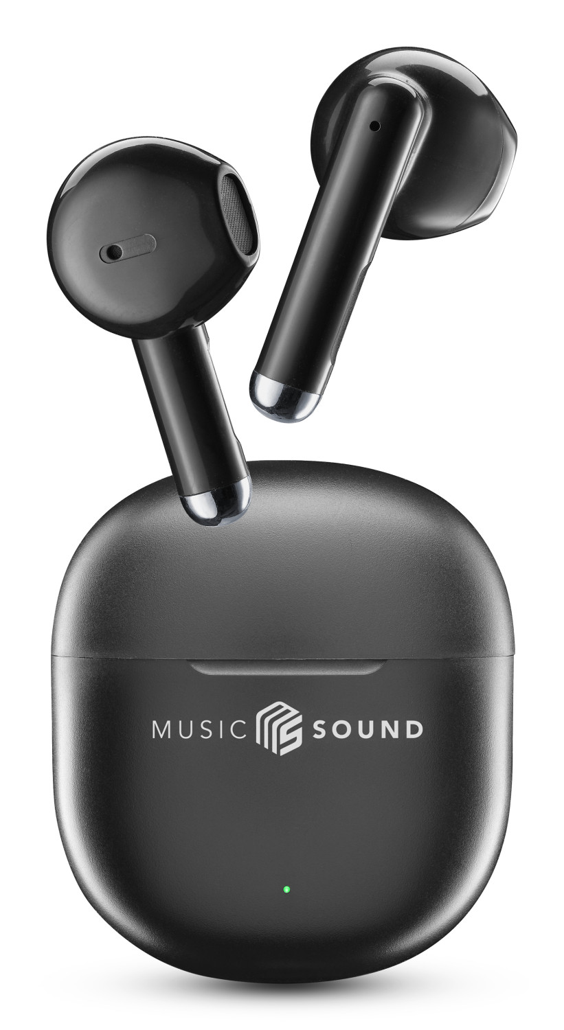 Music Sound 8018080491160 Kopfhörer Kabellos Im Ohr Anrufe/musik Bluetooth Schwarz