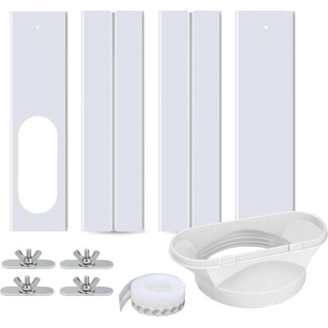 Fensterdichtungsset Für Mobile Klimaanlagen, 2-in-1 Universal-fensterdichtung Für 13-cm-abluftschlauch Und Trockner, Mobiles Klimaanlagen-fensterdichtungsset