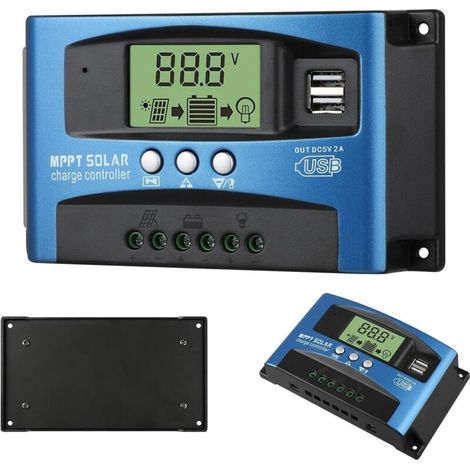 40-a-mppt-solarladeregler – 99,9 % Wirkungsgrad – Lcd-display – Lädt 12-v-/24-v-batterien – Automatische Entladung