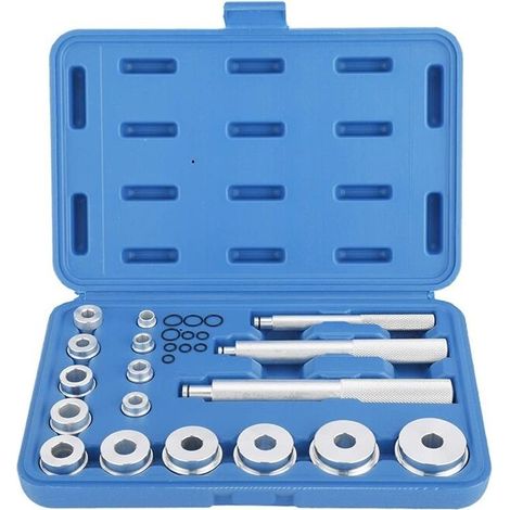 17-teiliges Radlager-werkzeugset – Abzieher Aus Aluminium – Inklusive Tragetasche – Adaptergrößen 10–30 Mm – 17-teilig