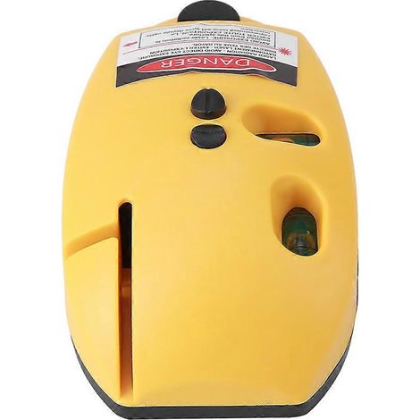 Rechtwinkliger Gelber Infrarot-laser – Messinstrument Mit 2 Vertikalen Und Horizontalen Linien