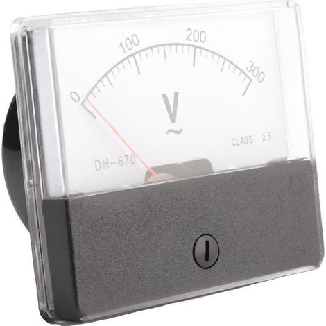 Rechteckiges Wechselstrommessgerät 0-300v Und Spannungsanzeigetafel, Dh670 Voltmeter