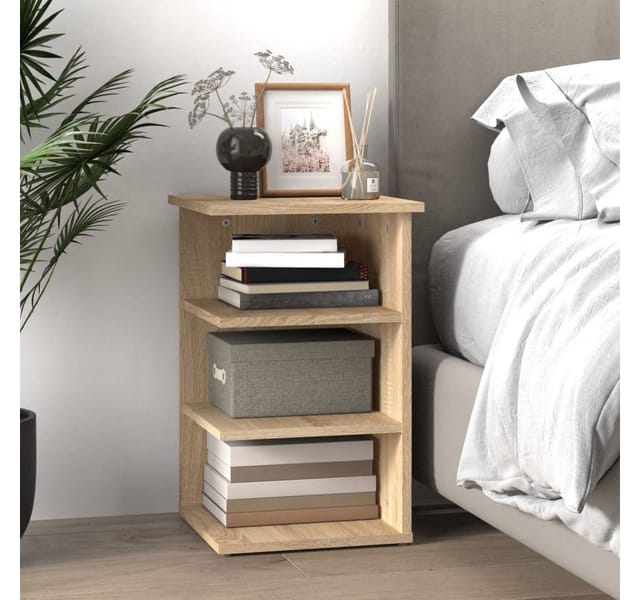 vidaXL Beistellregal Sonoma-Eiche 35x35x55 cm Holzwerkstoff 806277