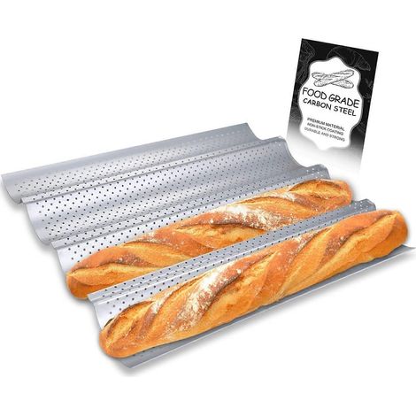 Antihaftbeschichtete, Perforierte Baguetteform, 15 X 13 Zoll