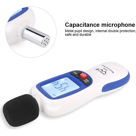 Wt85 Digitales Schallpegelmessgerät – Digitaler Geräuschdetektor (dezibel) – Audio-diagnosegerät – 30 Bis 130 Db
