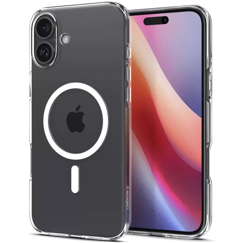 Hülle + Glas Für Iphone 16 Spigen Liquid Crystal Mag Magsafe Schutzhülle Für Handys, Transparent