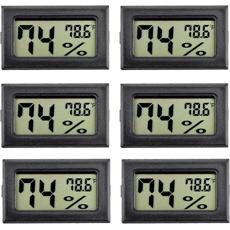Mini-hygrometer Für Den Innenbereich, 6er-packung