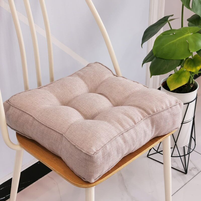 Gartenstuhlkissen 40 X 40 Cm – 10 Cm Dick, Aus Weicher Baumwolle – Optimaler Komfort Für Drinnen Und Draußen – Formstabil