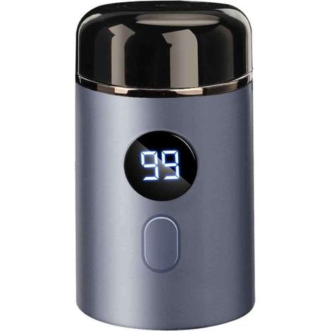 Mini-elektrorasierer Für Männer, Intimrasierer, Abwaschbar, Kabellos, Usb-anschluss, Reisegröße, Nass- Und Trockenrasur (blau)